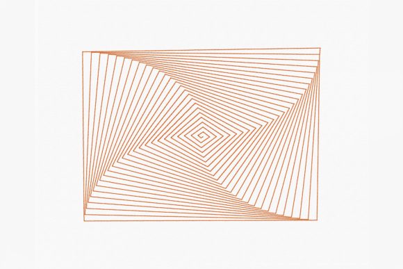 Abstract Rectangle Spiral: A Modern Gem for Craft Fairs