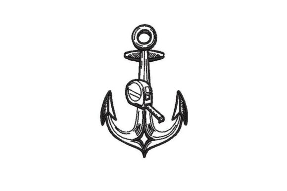 Anchor with Tape Measure: A Summer Embroidery Review