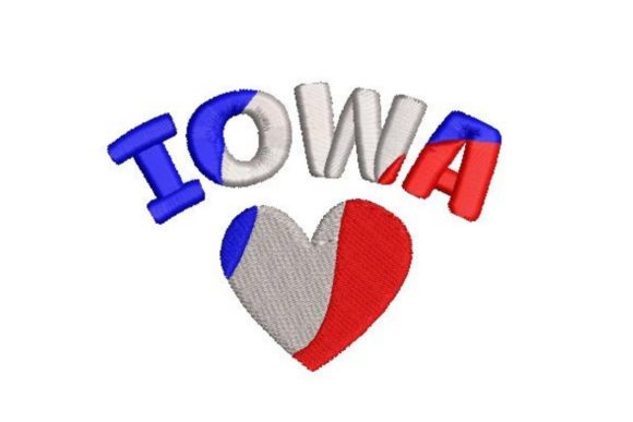 Iowa Embroidery: A Heartfelt Design for Personalized Gifts