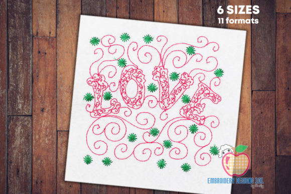 Love Text with Swirl Pattern: A Designer Review
