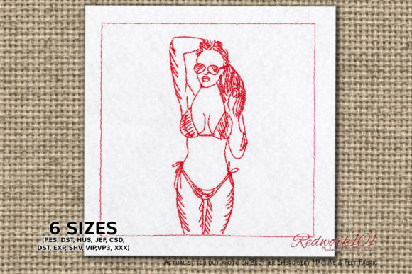 Review: Woman in Bikini Playing with Hair Design