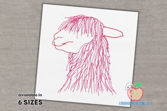 Reviewing Alpaca Head with Red Hairs for Apparel